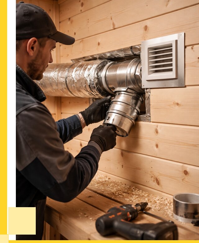 Монтаж вентиляции бани в Луге от 12372 р. | ЭриданЛга