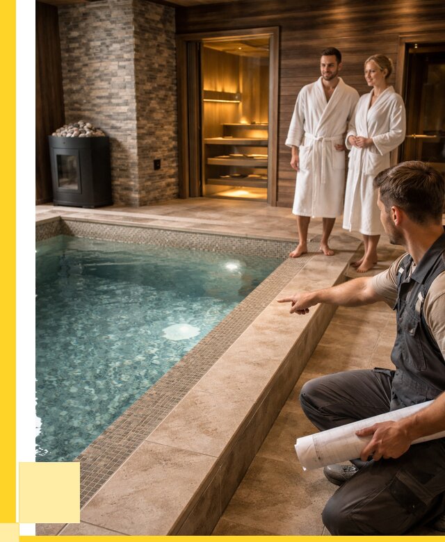 Проект бани с бассейном под ключ в Луге от 67015 р. | ЭриданЛга