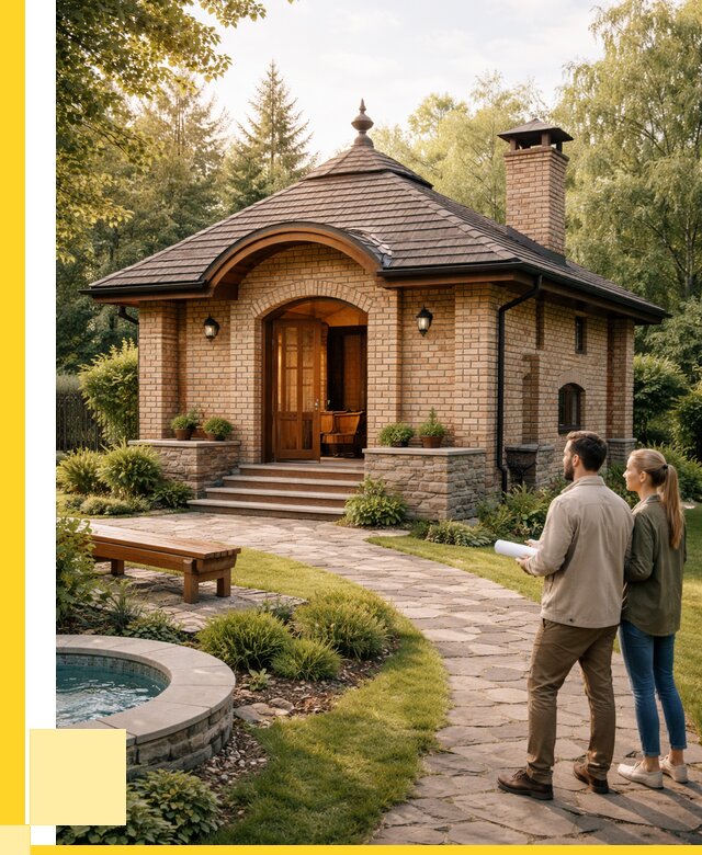 Проект кирпичной бани в Луге от 30930 р. | ЭриданЛга