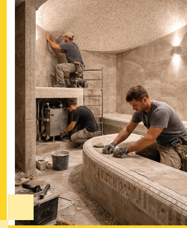 Монтаж хамамов под ключ в Луге от 257750 р. ЭриданЛга