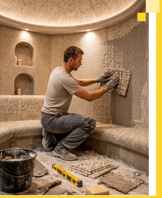 Устройство и монтаж домашнего хамама под ключ в Луге