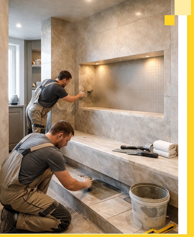 Профессиональное строительство хамама в квартире в Луге