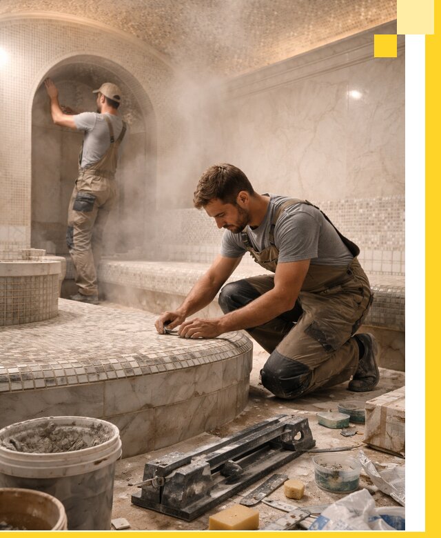 Профессиональный дизайн хамама и SPA под ключ в Луге