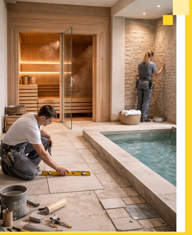 Комплексный дизайн и отделка интерьеров SPA под ключ в Луге